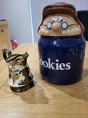 Wade  Tetley Tea  Cookie Jar & Wade Creamer Jug • £5