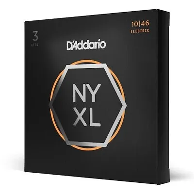 D'Addario NYXL1046-3P Electric Guitar Strings 3 Sets NYXL1046 Light 10-46 • $33.99