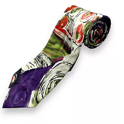 PELO Mens 100% Silk Dress Tie Made In Germany Abstract Floral  58  3.75  • $25