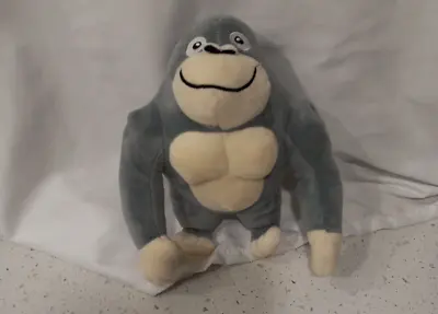 $6.99 • Buy Gray Gorilla Plush Stuffed Animal 8  Tall From Gorilla Playsets.
