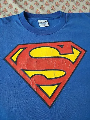 Vintage Superman Shirt Size Large DC Comics Superhero  • $12
