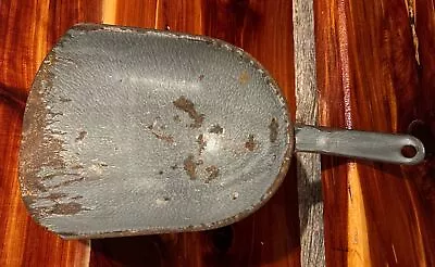 Antique Scoop~ Graniteware~Grocers~Hardware-Grocery Store~Vintage Granite-Handle • $62.99