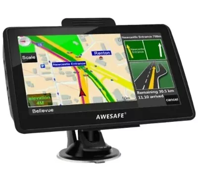 AWESAFE A1  7 Inch Sat Nav UK Europe Ireland Maps Sat Nav GPS BNIB SEALED • £22