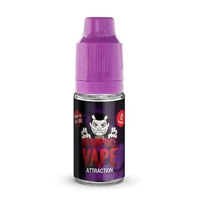 Vampire Vape® Attraction E-Liquid E-Cigarette Vape Juice 3mg / 6mg Bottle 10ml • £1.95