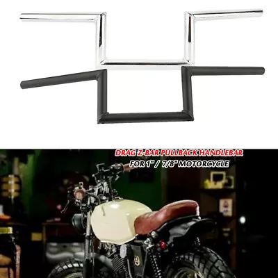 Motorcycle 7/8  1'' Handlebar Z Drag Bar For Honda Yamaha Suzuki Chopper Bobber • $33.90