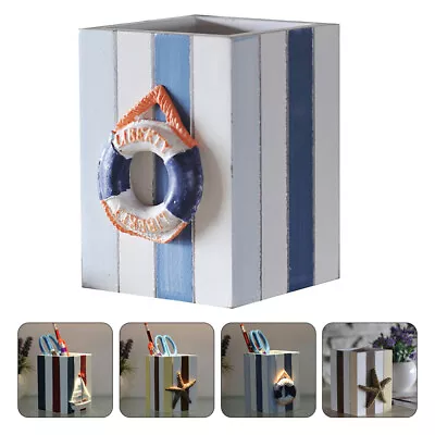 Wooden Nautical Desk Organizer For Students & Office • £12.49
