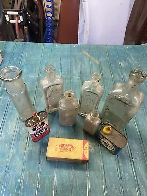 Vintage Bottles And Tins Lot • $3