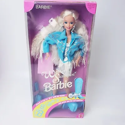 1993 Western Stampin Barbie New In Box Mattel Blue Outfit  • $40