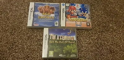 Nintendo DS Games Age Of Empires Mario Olympic Games Im A Celebrity Bundle  • £14.99