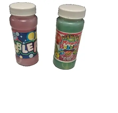 Vintage Lot Of 2 Bottles 4oz Imperial Toy Miracle And Wells Bubbles New Sealed • $4.81