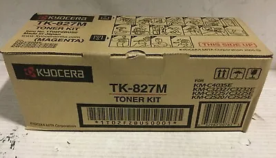 Genuine Kyocera Mita TK827M / TK-827M / 1T02FZBUS0 Magenta Toner KM-C2520 3225 • $17.99