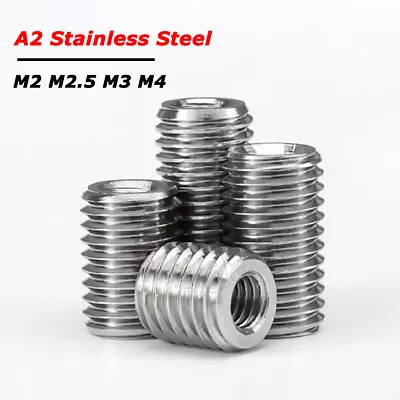 M2 M2.5 M3 M4 Threaded Adapter Insert Male Female Reducer Screw Nut A2 Stainless • £2.15