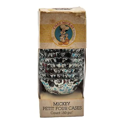 Vintage Disney Chef Mickey Mouse By Hoan  Petit Four Cases Mini Cupcake Liners  • $14.99