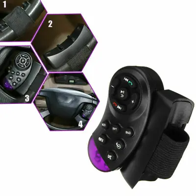 Car Universal Wireless Steering Wheel Button Remote Control For CD DVD MP3 GPS • $7.05