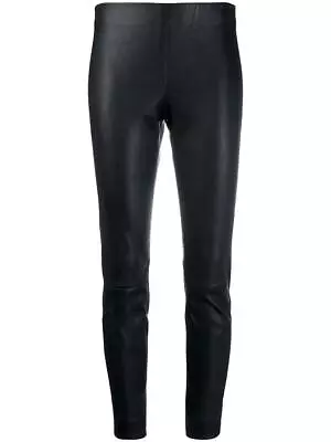 NEW VINCE. Leather Leggings In Black - Size XXS  #P1801 • $339.99