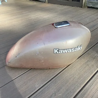 Vintage Kawasaki Motorcycle Gas Fuel Tank • $75