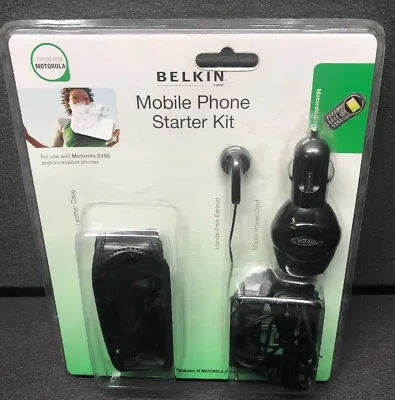 BELKIN Car Charger For Motorola C155 Mobile Phone Starter Kit Car Charger Earbud • $12.99