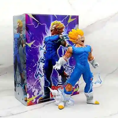 27cm Anime Dragon Ball Z GK Vegeta Figure Self-Destruct Majin Action Model Toy • $32.26
