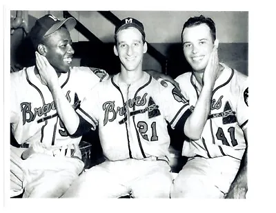 1950's  Milwaukee Braves  8x10  Team  Photo  Baseball Spahn Aaron Mathews • $5.95