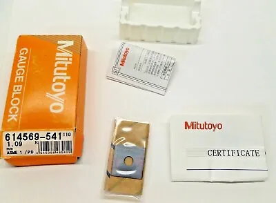 Sealed Mitutoyo Gauge Block With Paperwork Steel ASME 1 614569-541 1.09 Mm • $18.99
