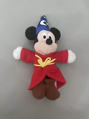 Sorcerer Mickey Mouse Plush Beanie Stuffed Animal Small Disney Fantasia Doll • $10