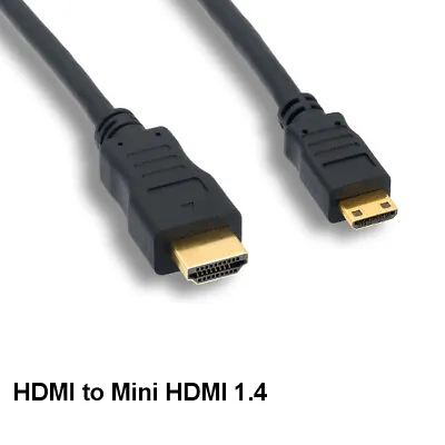 KNTK 15ft Mini HDMI To HDMI 1.4 Cable 4K 3D W/ Ethernet Display Digital Camera • $16.44