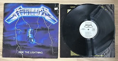 Metallica Ride The Lightning Elektra White Label Promo Vinyl Lp 1984 60396-1 • $399.99
