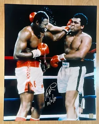 LARRY HOLMES Signed 16x20 Boxing Photo Vs Muhammad Ali - SSG COA • $99
