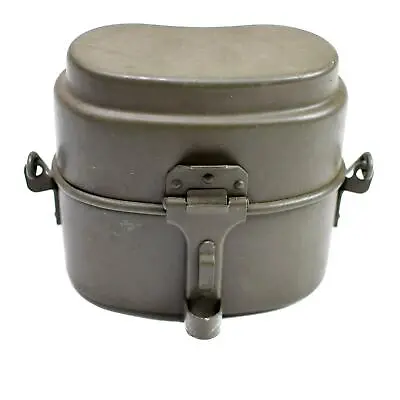 Original Polish Army Mess Kit Aluminum Military Bowler Pot Army 2 Parts Mess Tin • $26.91