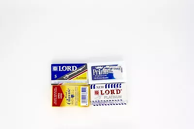 $5.99 • Buy 4 (30blades) Sampler Double Edge Razor Blades-dorco,lord,treet