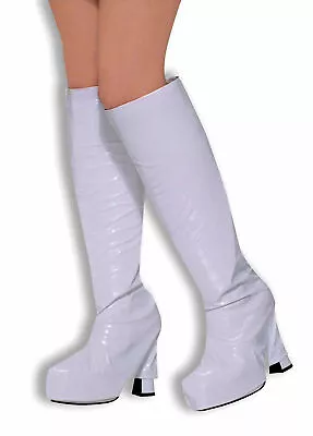 £7.49 • Buy LADIES GOGO 60's 70's HIPPY SHOE BOOT TOPS COVERS FANCY DRESS COSTUME BA315