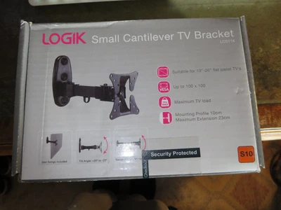 £12.99 • Buy Logik TV Wall Bracket LCS11X 10-26' TVs Small Cantilever TV Bracket S10