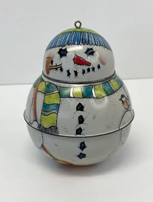 1991 Hallmark Cards Roly Poly Snowman Christmas Ornament 3.5” - RARE - • $11.99