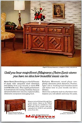 1966 Magnavox Astro-Sonic Stereo English Country Model 655 Vintage Print Ad • $14.39