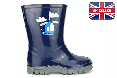 Boys Wellington Boots Boys Wellingtons Boys Wellies Infant Wellies Kids Size • £10.36