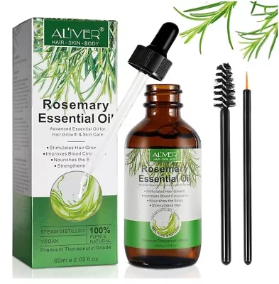 Rosemary Essential Oil - Hair Growth Skin Care Treatment - 100% Natural - 60ml • £5.99