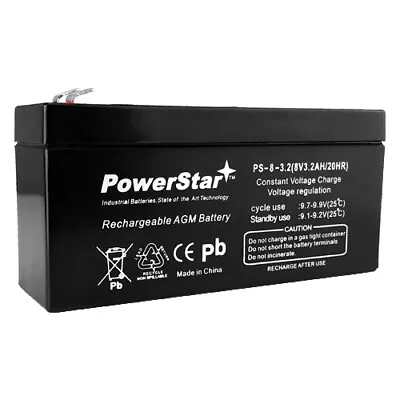 PowerStar Replaces BATTERY FOR MEDFUSION 2000 INFUSION CONTORLLER 8V 3.2AH • $26.98