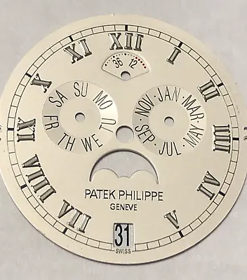 Patek Philippe Annual Calendar Moon Phase  White Gold Dial 5036/1G With Date Whe • $2500