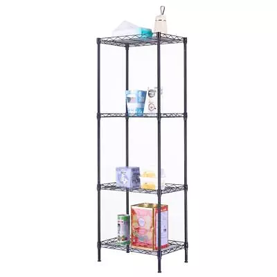 4-Tier Wire Shelving Metal Wire Shelf Kitchen Storage Rack Organizer Unit Holder • $28.99