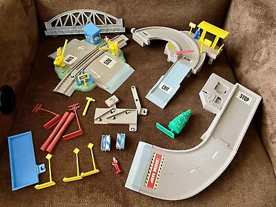 90s Hot Wheels Deluxe World Train Set Lot A: Gated Cross Junction & Car Depot + • $39.99