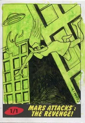 £24.99 • Buy Mars Attacks The Revenge Sketch Card By Clinton Yeager