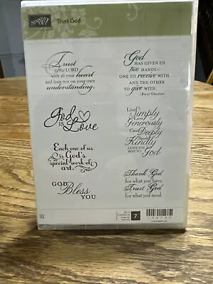 NEW Stampin' Up! Trust God Rubber Stamp Set Vintage • $19.99