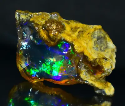 `35.25 Natural Opal Rough AAA Quality Ethiopian Welo Fire Opal Raw Gemstone • $36