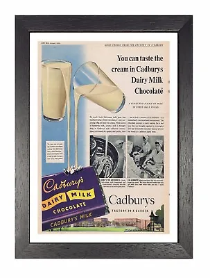 Cadbury Garden  Poster Classic Vintage Retro Print Milk Chocolate Advert Photo • £7.99