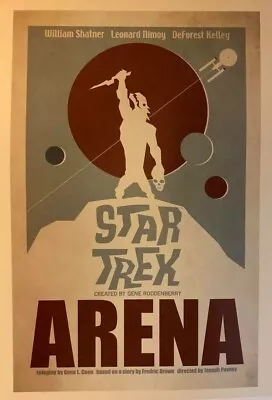 Star Trek TOS 11x14 Lithograph Mondo Poster Juan Ortiz Arena • $19.99