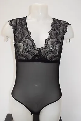 New Lace & Mesh Body Suit  Size Uk 10 Eu 38   B1 • £5.09