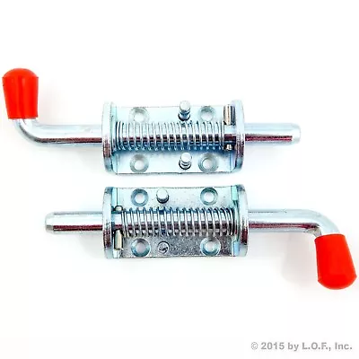 2 Pcs Metal Lock Barrel Bolt Spring  Loaded Latch 6.5  Long W/ Grip Heavy Duty • $17.23