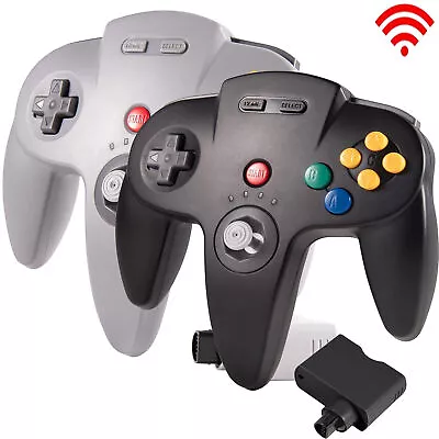 Wireless N64 Controller2.4G Remote Game Controller W/ Rumble Pak For N64 System • $27.29