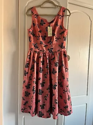 Lindy Bop BNWT Bird Print Swing Dress Size 12 • £9.99