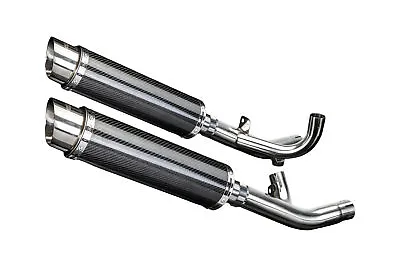 Delkevic  Slip On Yamaha VMAX 1700 14  Round Carbon Muffler Exhaust 09-20 • $625.99